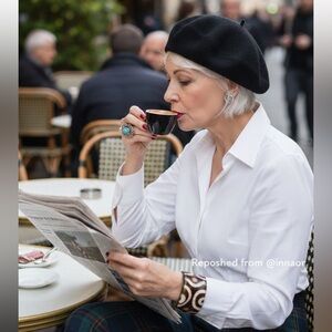 💥Boho Chic Mahogany and Cream Cuff Bracelet with Vintage Semicircular Motifs💥